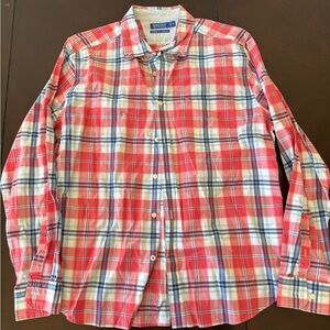 NauticaMen's Red Plaid Shirt